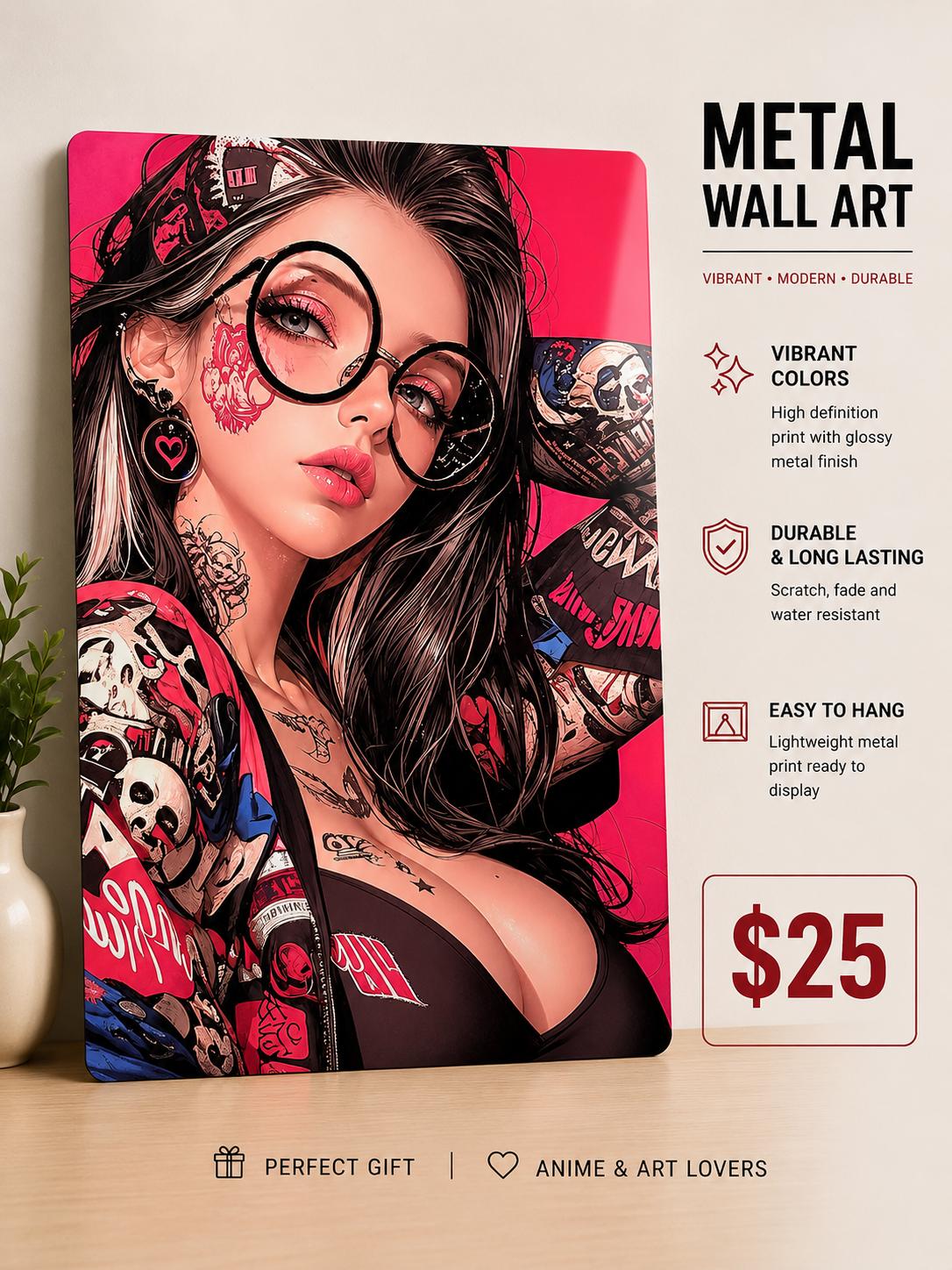 Arte de pared en metal