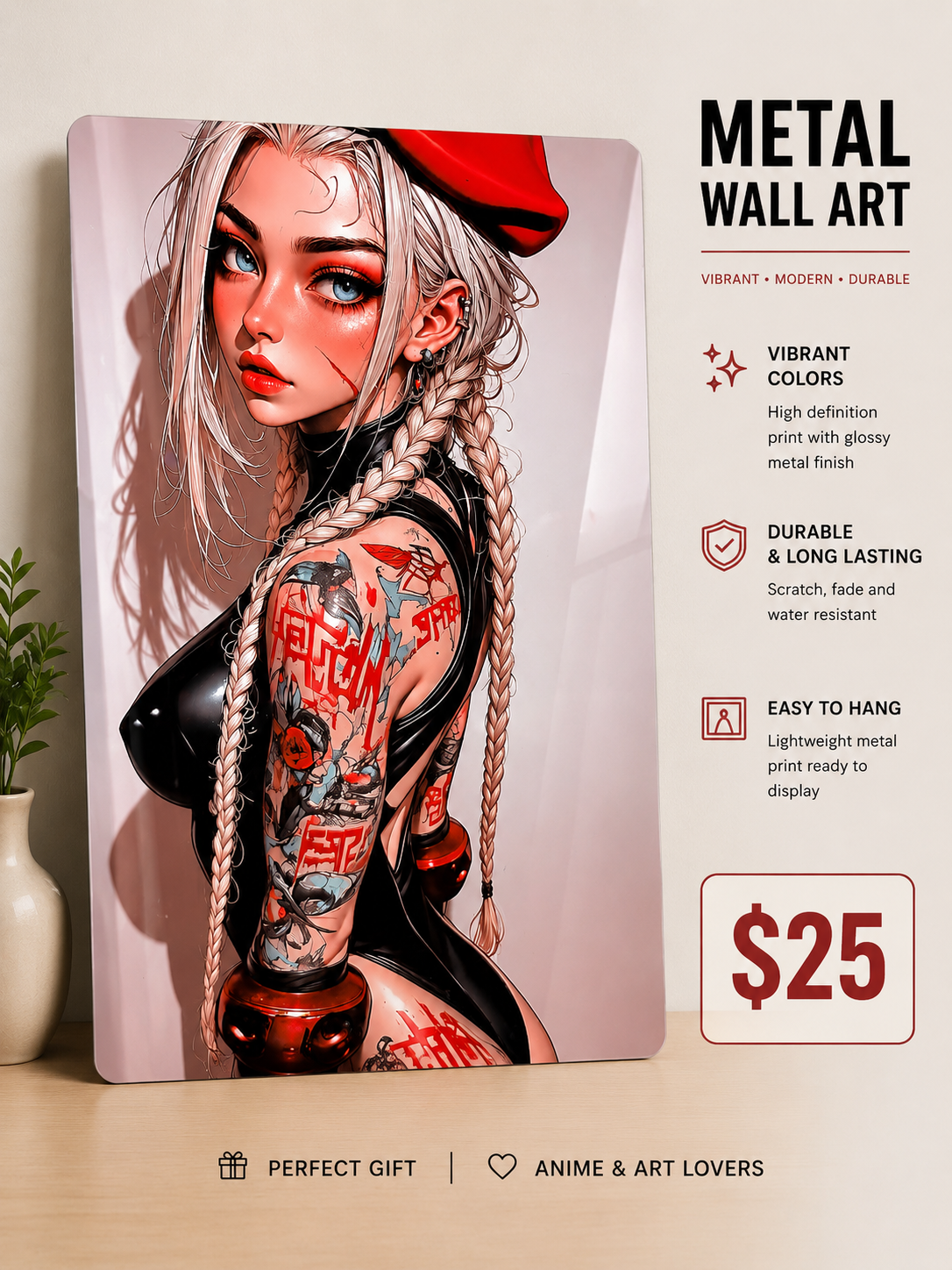 Arte de pared en metal